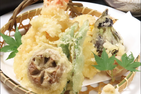 大海老と野菜の天麩羅
